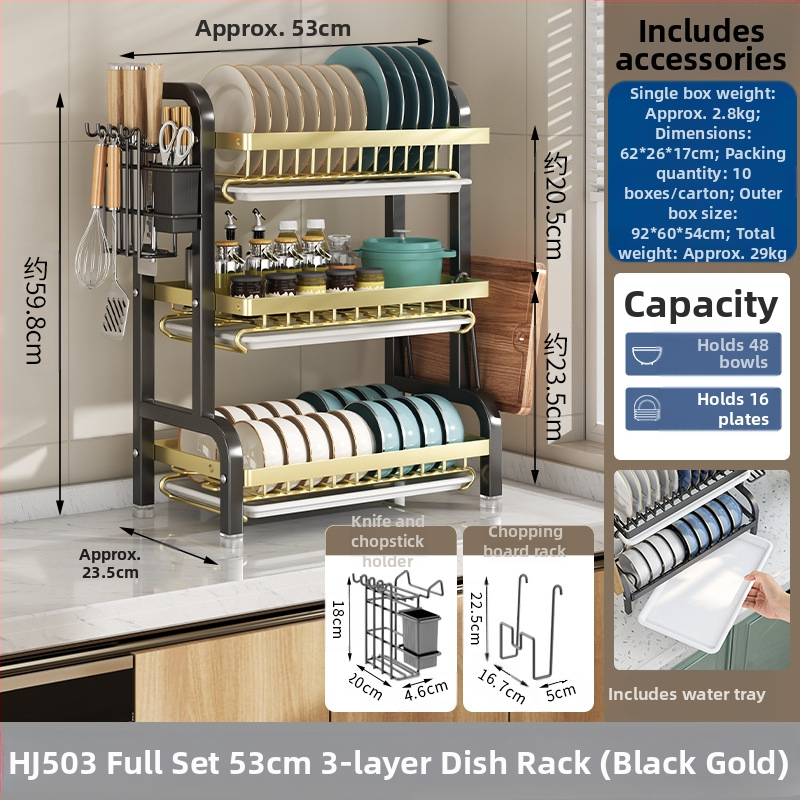 Nõud ja nõudepesuriiul Köögisahtel Noahoidja Söögipulkade hoidik Integreeritud äravoolurest Majapidamises kasutatav multifunktsionaalne kausiriiul