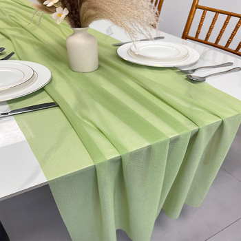 Traversă de masă din șifon fin, culoare solidă, explozii transfrontaliere, pentru nunți, petreceri, aniversări, sărbători, vânzare directă en-gros din fabrică