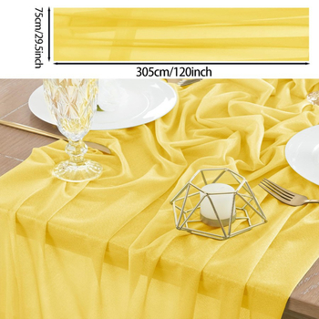 Трансгранични експлозии плътен цвят фин флаш шифон маса бегач сватба парти рожден ден празник маса маса бегач фабрика на едро директна продажба