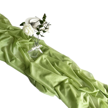 Трансгранични експлозии плътен цвят фин флаш шифон маса бегач сватба парти рожден ден празник маса маса бегач фабрика на едро директна продажба