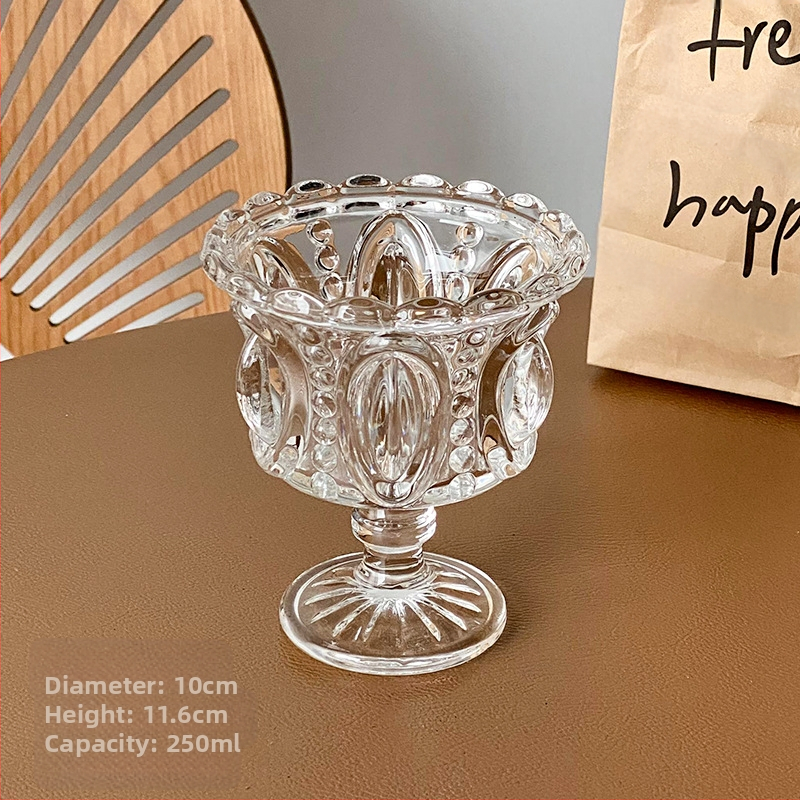 Pokaalikohtu stiilis majapidamismagustoiduklaas Nordic Relef Cup jäätisejäätis linnupesa tass täiustatud Euroopa stiilis