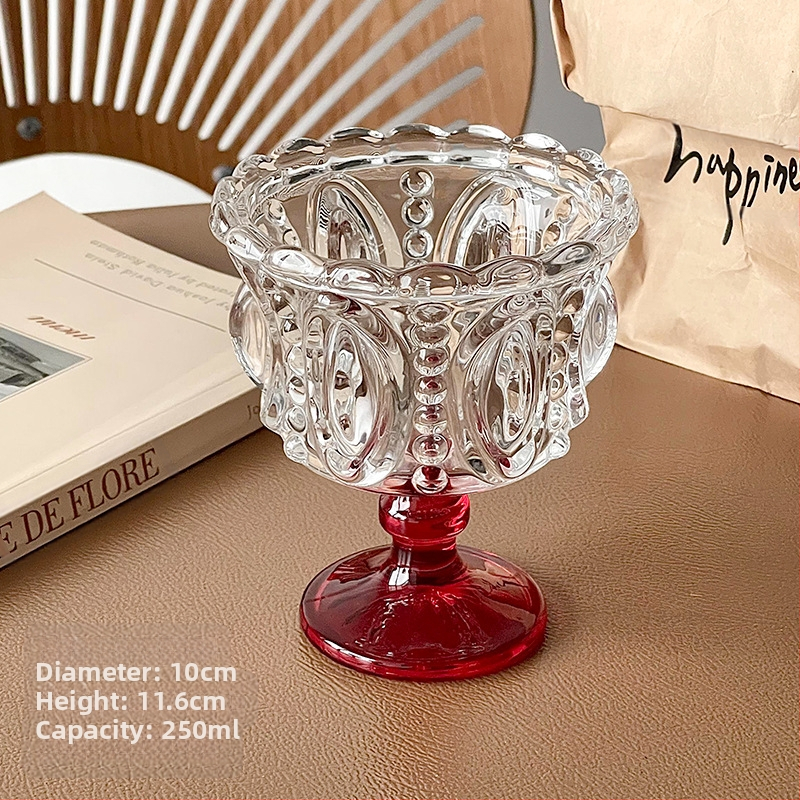 Pokaalikohtu stiilis majapidamismagustoiduklaas Nordic Relef Cup jäätisejäätis linnupesa tass täiustatud Euroopa stiilis