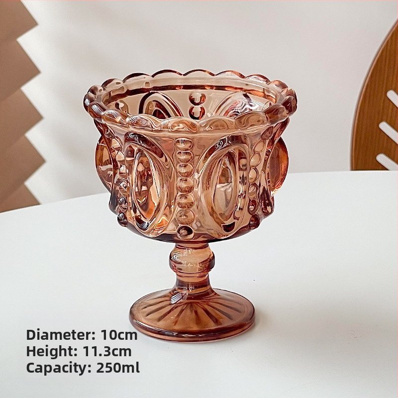 Pokaalikohtu stiilis majapidamismagustoiduklaas Nordic Relef Cup jäätisejäätis linnupesa tass täiustatud Euroopa stiilis