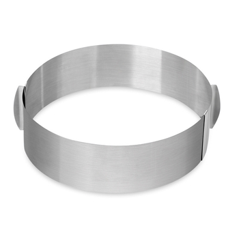 Koogivorm roostevabast terasest teleskoop-vahurõngas reguleeritav 6-12 tolli Melaleuca koogivormi koogiserv