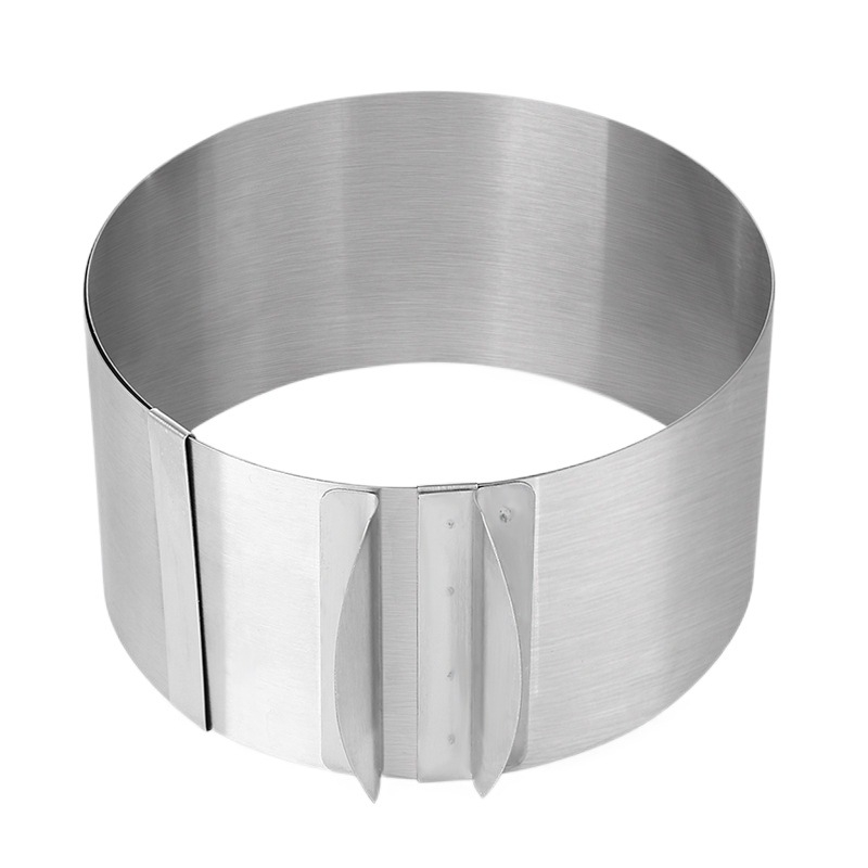 Koogivorm roostevabast terasest teleskoop-vahurõngas reguleeritav 6-12 tolli Melaleuca koogivormi koogiserv