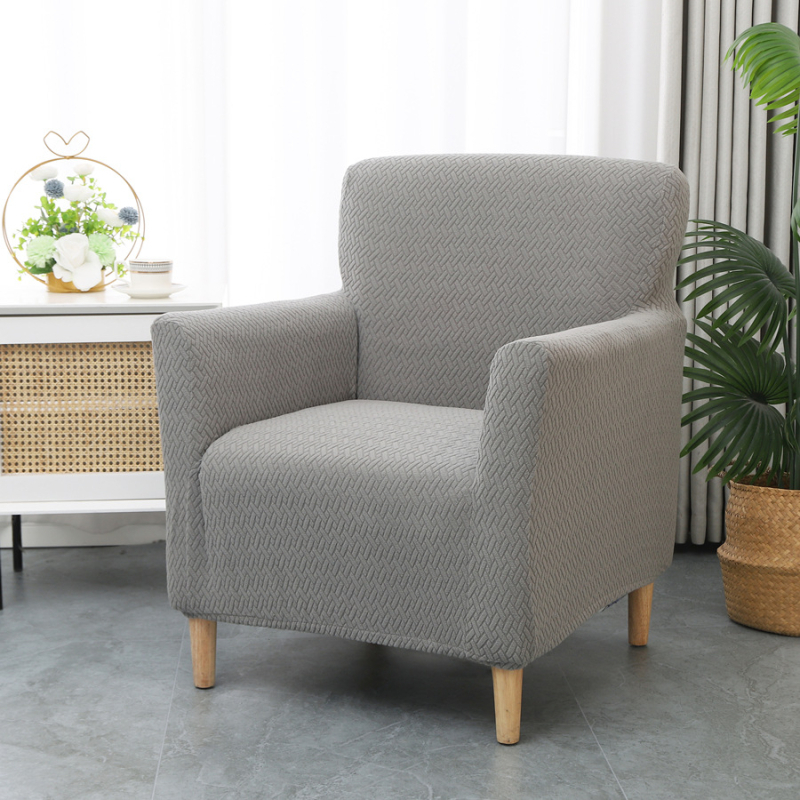 Трансграничен разтеглив дълъг Т-образен жакардов малък единичен подлакътник за диван, прахозащитно покритие