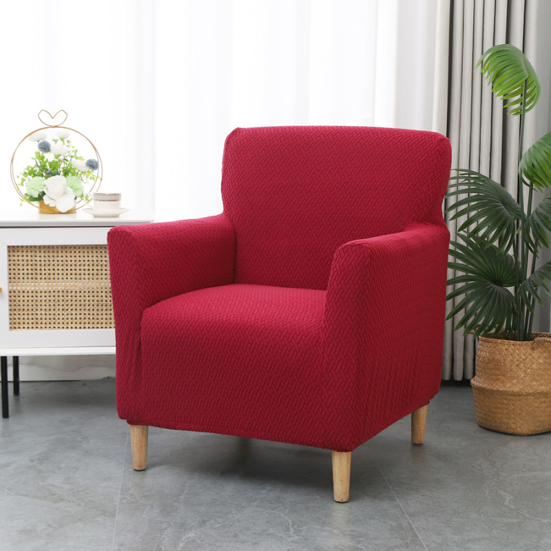 Трансграничен разтеглив дълъг Т-образен жакардов малък единичен подлакътник за диван, прахозащитно покритие