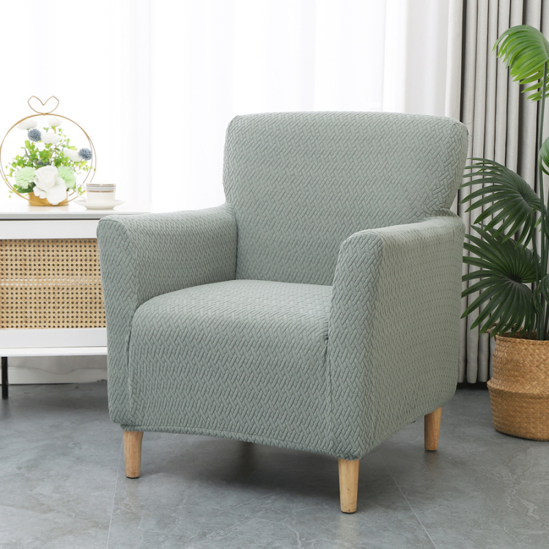 Трансграничен разтеглив дълъг Т-образен жакардов малък единичен подлакътник за диван, прахозащитно покритие