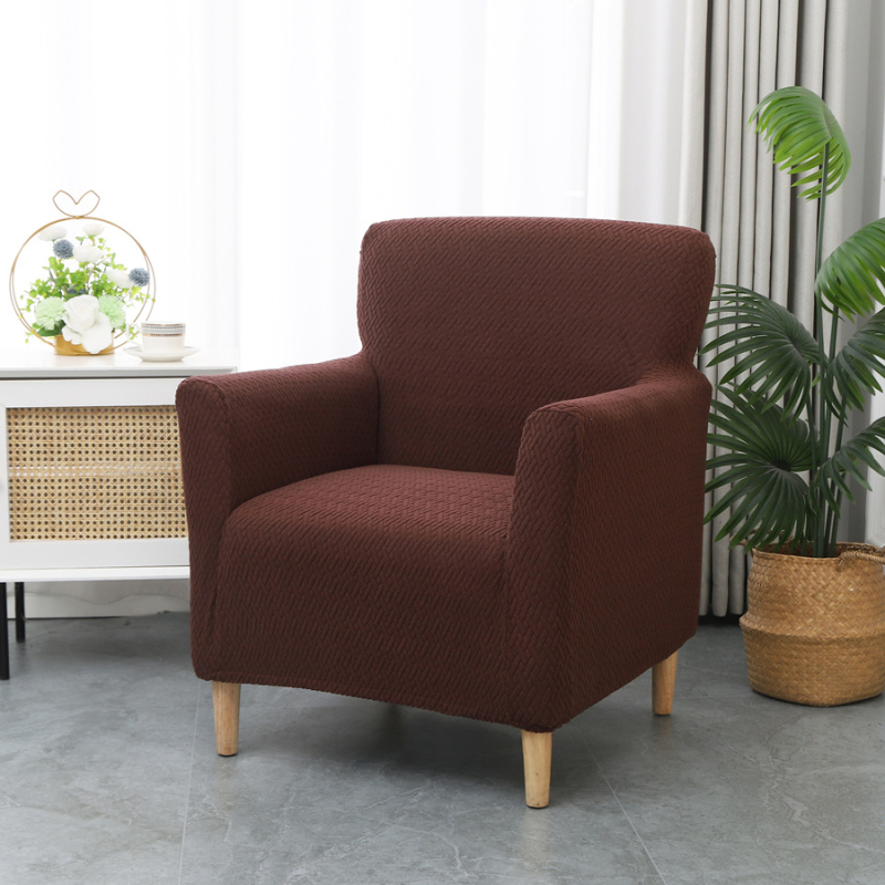 Трансграничен разтеглив дълъг Т-образен жакардов малък единичен подлакътник за диван, прахозащитно покритие