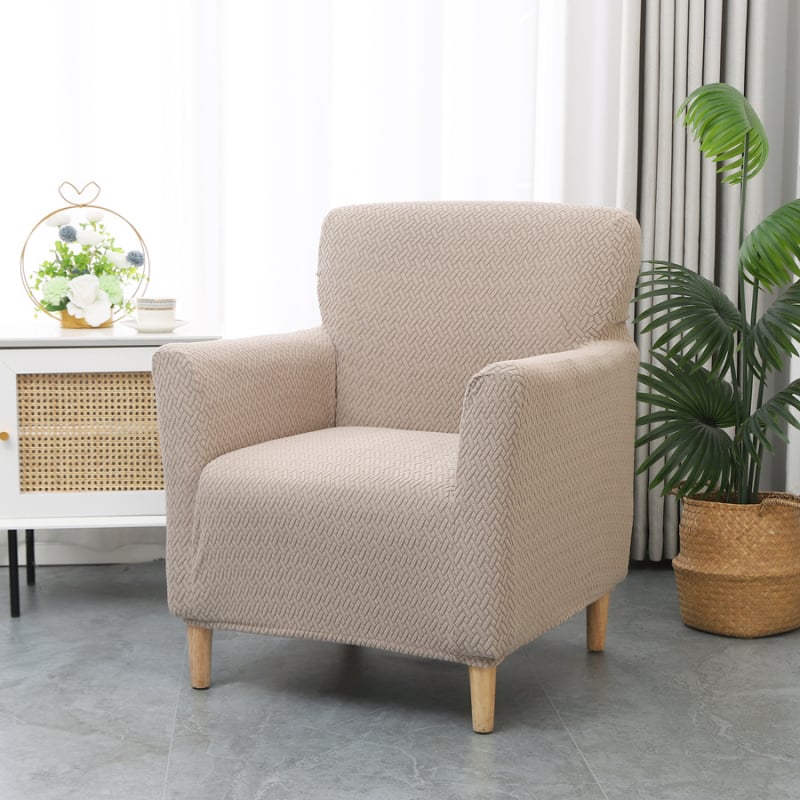 Трансграничен разтеглив дълъг Т-образен жакардов малък единичен подлакътник за диван, прахозащитно покритие