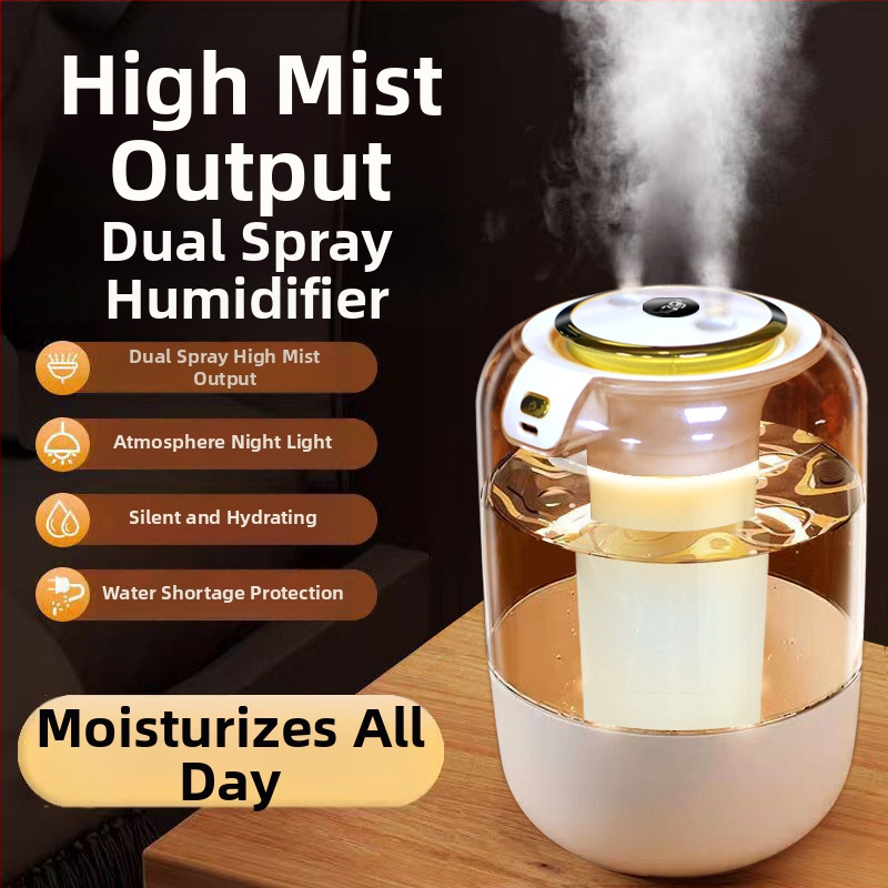 Dvigubo purškimo smarkaus rūko drėkintuvas „Amazon“ karšto pardavimo drėkintuvas namams, miegamajam, oro valytuvas