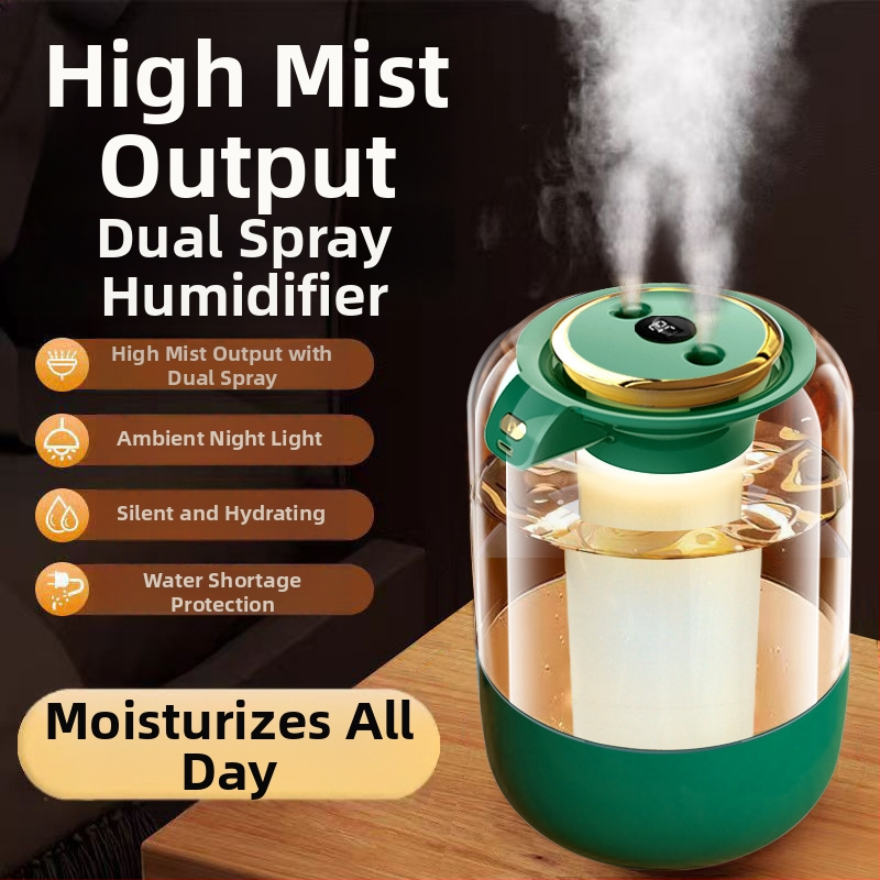 Dvigubo purškimo smarkaus rūko drėkintuvas „Amazon“ karšto pardavimo drėkintuvas namams, miegamajam, oro valytuvas