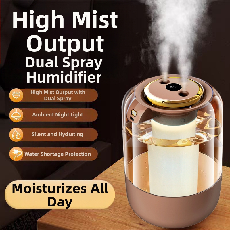 Dvigubo purškimo smarkaus rūko drėkintuvas „Amazon“ karšto pardavimo drėkintuvas namams, miegamajam, oro valytuvas