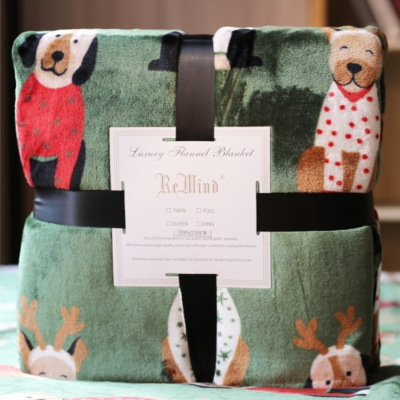 Ziemassvētku sega Piparkūku vīriņš Biroja snaudu sega Dāvanu sega Piena flīsa flaneļa palagi Flīsa sega Dīvāna sega