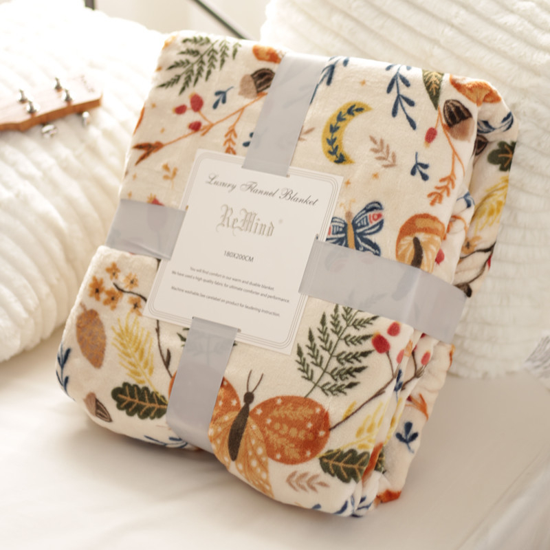 Ziemassvētku sega Piparkūku vīriņš Biroja snaudu sega Dāvanu sega Piena flīsa flaneļa palagi Flīsa sega Dīvāna sega