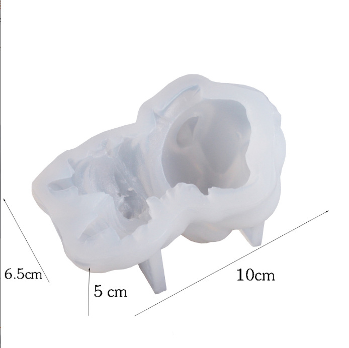 Täienda 3D võrgust punase huulepulgaga sea Shapi koerakoogi vahu silikoonvormi loomaželee jäätise näpuotsaga vormi