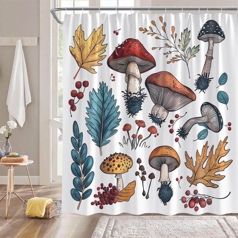 Vintage seenekujuline dušikardin, looduslik mets, liblikas, taim, lill, must, veekindel, vannitoa kaunistuskonks