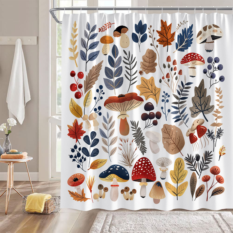 Vintage seenekujuline dušikardin, looduslik mets, liblikas, taim, lill, must, veekindel, vannitoa kaunistuskonks