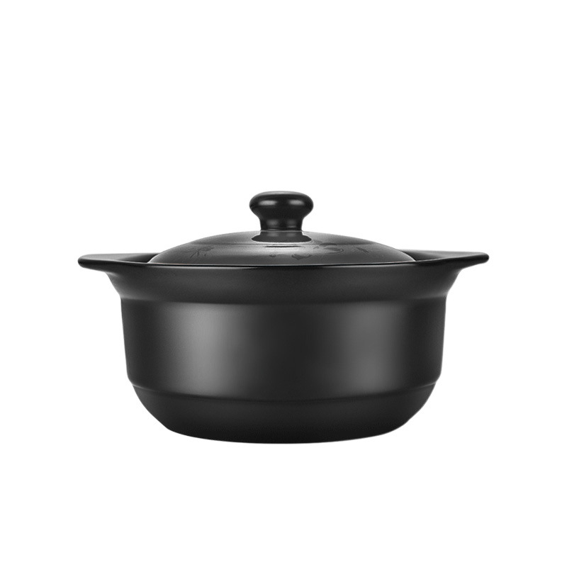 Puodas namams, atsparus aukštai temperatūrai, sausai degantis, neskilinėjantis keraminis dujinės viryklės puodas, ryžių troškinys, sriuba, sriubos puodas