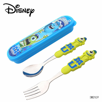 „Disney“ stalo įrankiai su dėžute, vaikiški šaukšteliai, kūdikių stalo šaukšteliai, 304 nerūdijančio plieno, nešiojamas krepšys