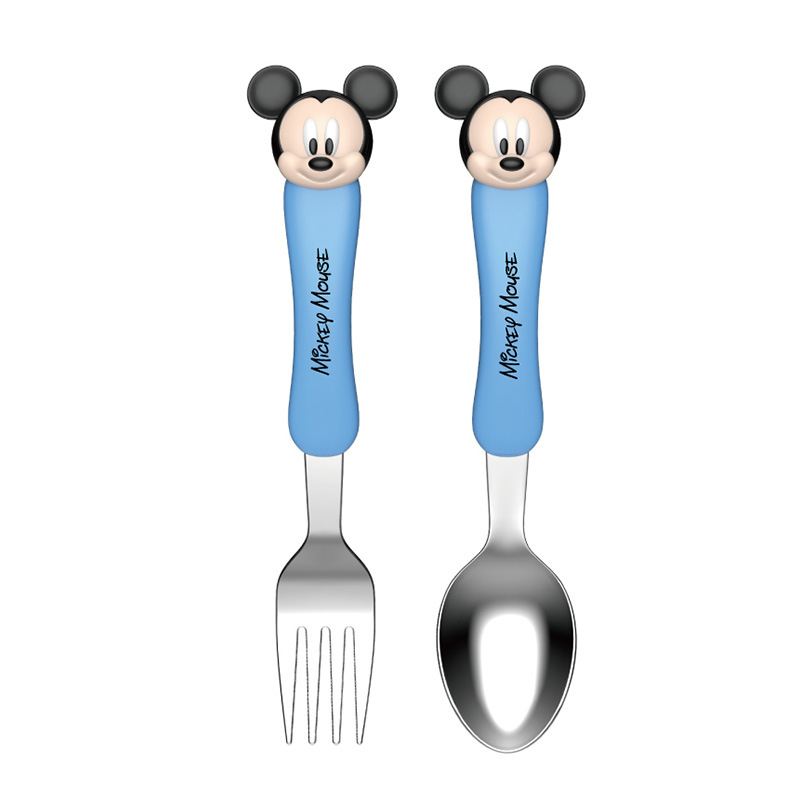 „Disney“ stalo įrankiai su dėžute, vaikiški šaukšteliai, kūdikių stalo šaukšteliai, 304 nerūdijančio plieno, nešiojamas krepšys