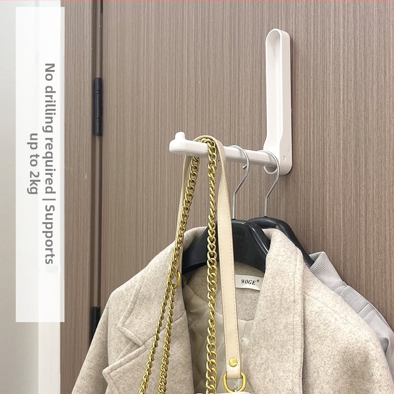 Vešiak na oblečenie, skladovací artefakt, balkón, skladací, bez dierovačov, domáci vešiak na zavesenie oblečenia, sušiak na oblečenie do ubytovne, zberač klipov