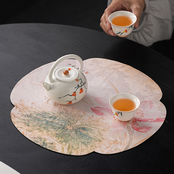 Vintažinis Xiangyun siūlų sauso arbatos kilimėlio stalo užtiesalas, rankų darbo kiniško dzenbudizmo medvilninis ir lininis puodo kilimėlis, padėkliukų kilimėlis, sauso arbatos staltiesė