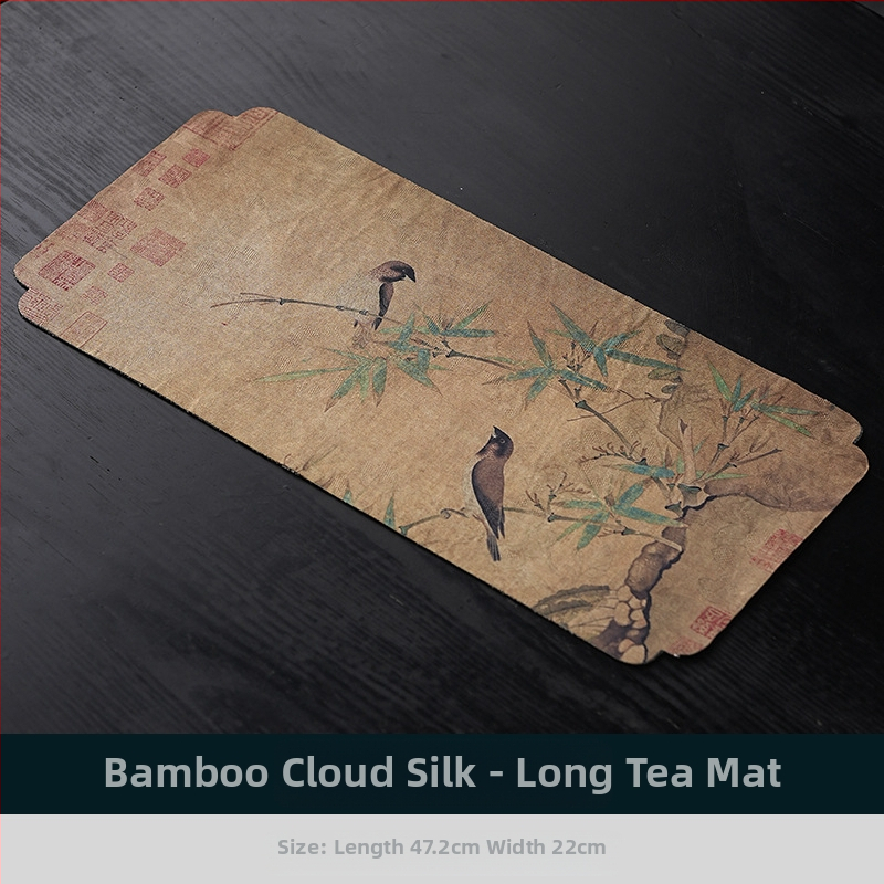 Vintažinis Xiangyun siūlų sauso arbatos kilimėlio stalo užtiesalas, rankų darbo kiniško dzenbudizmo medvilninis ir lininis puodo kilimėlis, padėkliukų kilimėlis, sauso arbatos staltiesė