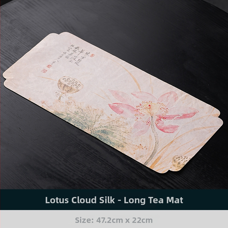 Vintažinis Xiangyun siūlų sauso arbatos kilimėlio stalo užtiesalas, rankų darbo kiniško dzenbudizmo medvilninis ir lininis puodo kilimėlis, padėkliukų kilimėlis, sauso arbatos staltiesė