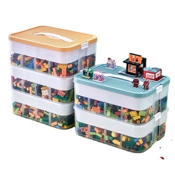 Vaikų žaislai, didelės dalelės, LEGO dalių laikymo dėžutė, klasifikavimo laikymo dėžutė, statybiniai blokeliai, rūšiavimo skyrius, organizavimo dėžutė