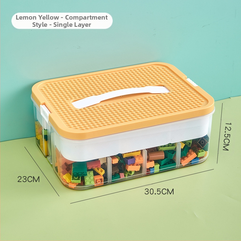 Vaikų žaislai, didelės dalelės, LEGO dalių laikymo dėžutė, klasifikavimo laikymo dėžutė, statybiniai blokeliai, rūšiavimo skyrius, organizavimo dėžutė