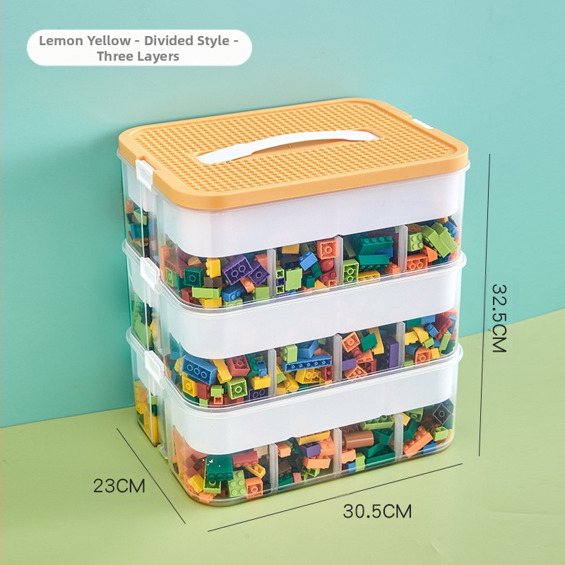 Vaikų žaislai, didelės dalelės, LEGO dalių laikymo dėžutė, klasifikavimo laikymo dėžutė, statybiniai blokeliai, rūšiavimo skyrius, organizavimo dėžutė