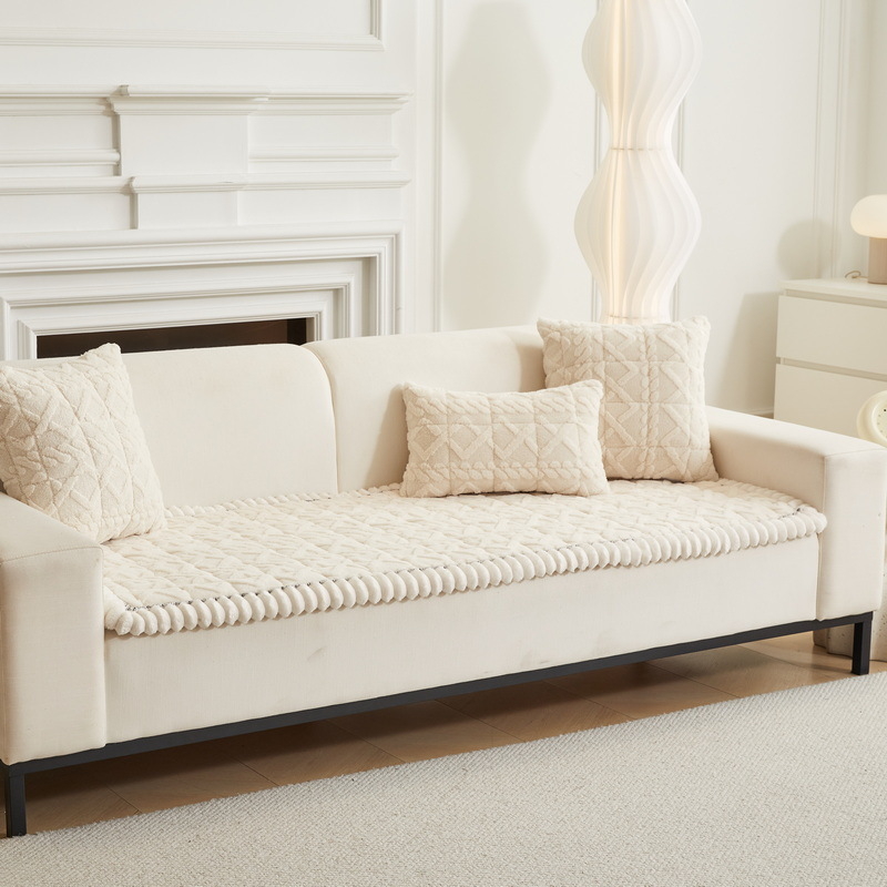 2024 нова зимна топла памучна кадифена възглавница за диван от масивно дърво, махагонов диван, неплъзгаща се дебела възглавница