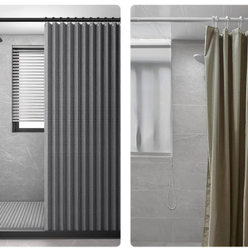 Dušikardin vannitoas, kokkupandav, nähtamatu, veekindel riie, kõrgekvaliteediline tualettruumi vahesein, dušši kuiv- ja märgeraldus