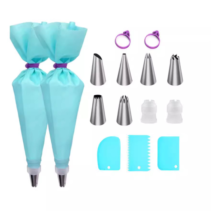 „Amazon“ nerūdijančio plieno dekoravimo burnos kepimo įrankiai, tinkantys vienkartiniams dekoravimo maišeliams, torto dekoravimo kremo išspaudimo įrankiams