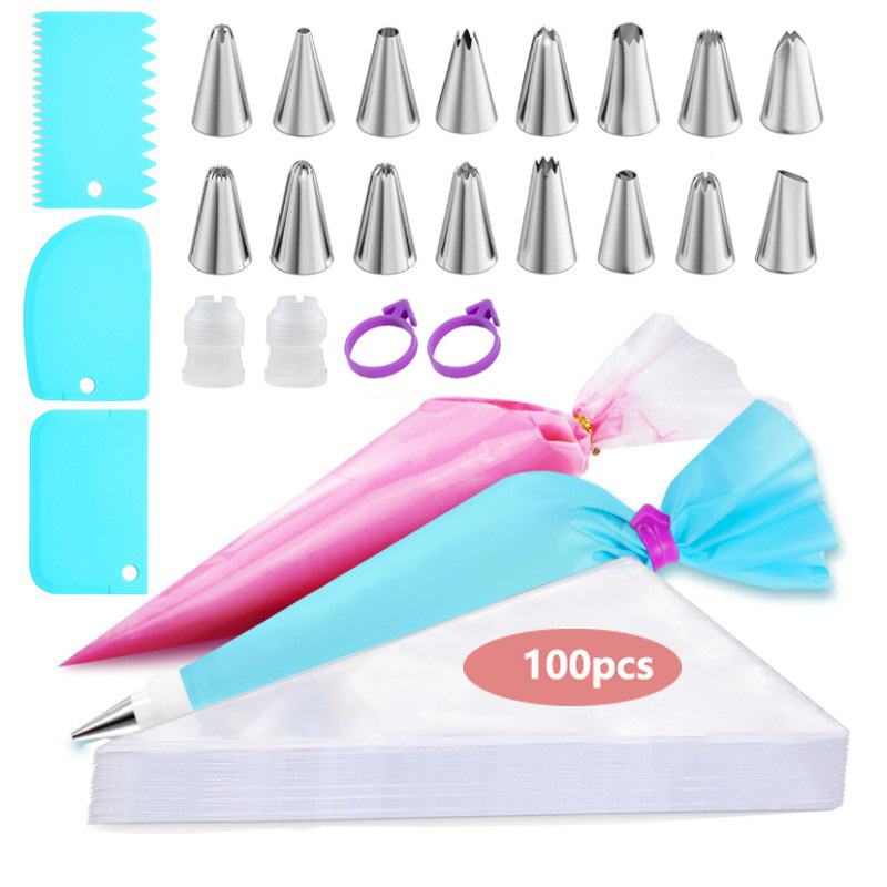 Amazoni roostevabast terasest kaunistussuu küpsetamisriistad sobivad ühekordselt kasutatavale kaunistuskotile kookide kaunistamiseks kreemi väljendamiseks mõeldud tööriistadele