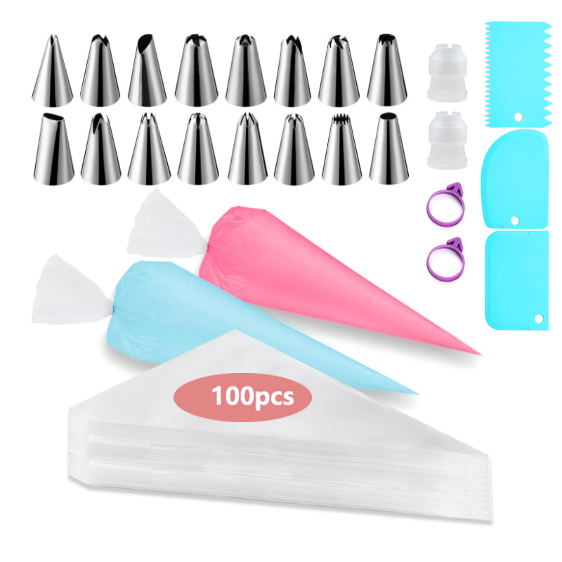 Amazoni roostevabast terasest kaunistussuu küpsetamisriistad sobivad ühekordselt kasutatavale kaunistuskotile kookide kaunistamiseks kreemi väljendamiseks mõeldud tööriistadele