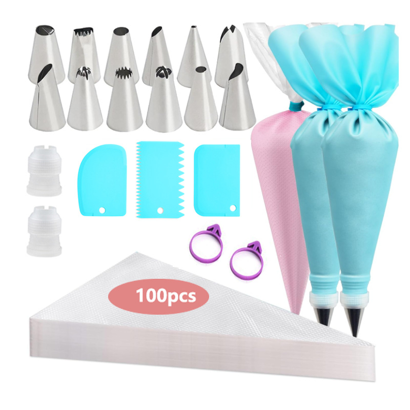 Amazoni roostevabast terasest kaunistussuu küpsetamisriistad sobivad ühekordselt kasutatavale kaunistuskotile kookide kaunistamiseks kreemi väljendamiseks mõeldud tööriistadele