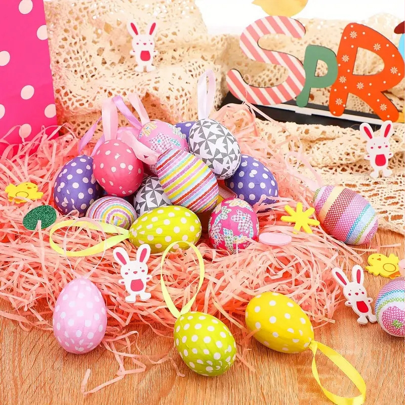 Великденско яйце от хартия с точков мотив, висящо яйце, образователни детски играчки, налично в Amazon през границата