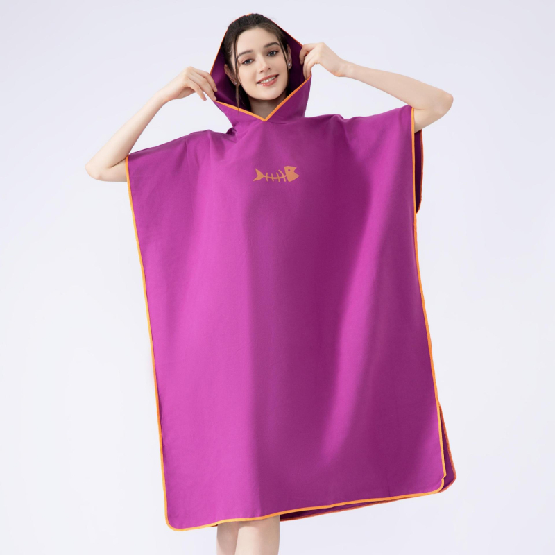 Prekogranični brzosušeći ogrtač za plažu, bluza za presvlačenje, ručnik za kupanje, ogrtač za plažu, dvostrani baršunasti ogrtač, e-trgovina Amazon