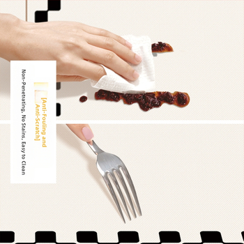 Söögilaua laudlina, veekindel ja õlikindel ühekordne lauamatt, ristkülikukujuline PVC laudlina, kerge, luksuslik, tipptasemel teelaua laudlina