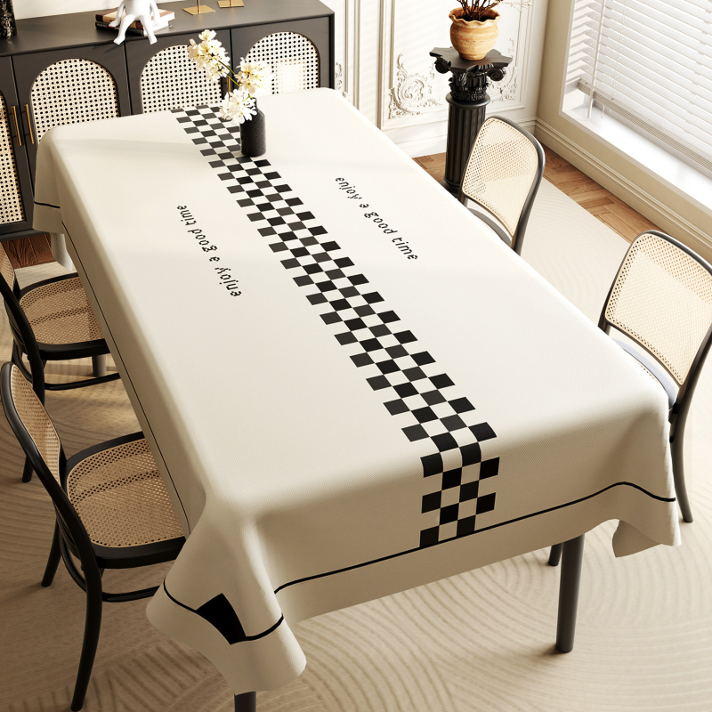 Söögilaua laudlina, veekindel ja õlikindel ühekordne lauamatt, ristkülikukujuline PVC laudlina, kerge, luksuslik, tipptasemel teelaua laudlina