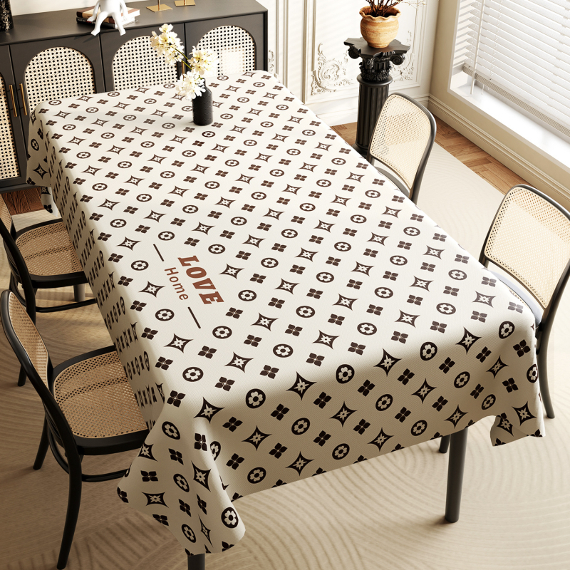 Söögilaua laudlina, veekindel ja õlikindel ühekordne lauamatt, ristkülikukujuline PVC laudlina, kerge, luksuslik, tipptasemel teelaua laudlina