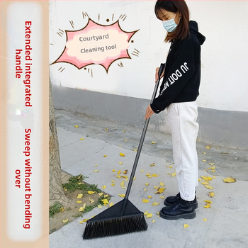 Didelė šluota didmeninė prekyba viena šluota kaimo kiemo buitinė valymo šluota sanitarijos darbuotojui didelė šerių šluota