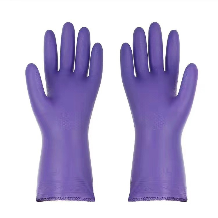 Flocking integruotos buitinės latekso pirštinės virtuvės buitinės kašmyro pirštinės sutirštintos Linyi kasdienės indų plovimo pirštinės