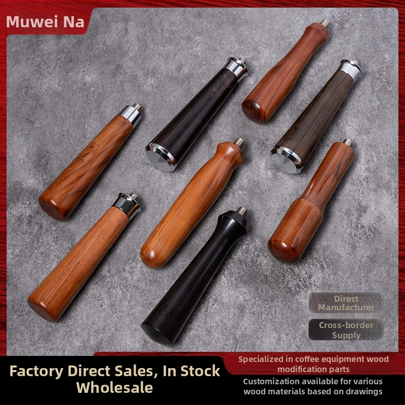 Universaalne kohvi täispuidust käepide Puidust tooted Modifitseeritud puidust käepideme tarvikud Kohvi käepide Kohvimasina käepide