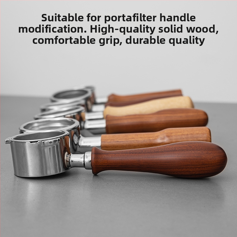 Универсална дръжка за кафе от масивна дървесина Дървени изделия Модифицирана дървена дръжка Аксесоари Дръжка за кафе Дръжка Дръжка за кафе машина