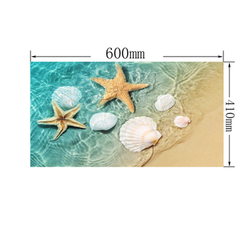 Tehase 3D-kalapaagi tausta dekoratiivmaal, mitmesuurused paksud PVC-st veealuse maailma piiriülesed kalapaagi kleebised