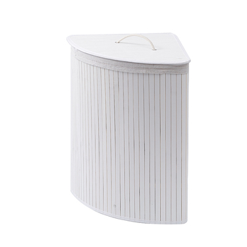 Bambusest kootud kokkupandav kolmnurkne määrdunud riiete korv hotellirätiku ämber vannirätiku kootud hoiukorv kodu kõrge värvi väärtusega hoiukorv