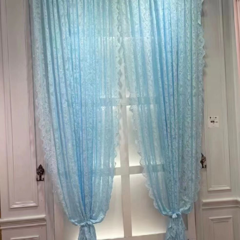 Prabangios karoliukų nėrinių marlės prancūziškos namų tekstilės užuolaidos, užuolaidos miegamajam, storinančioms svetainę, viešbutis, didmeninė prekyba, prieinama kaina